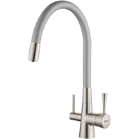 Смеситель для кухни Lemark Comfort LM3075BN-Silver Никель Серебро