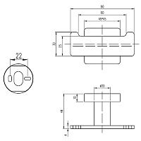 Крючок Villeroy&Boch TVA15201200061