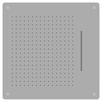 Верхний душ RGW Shower Panels SP-74 21140274-01 Хром