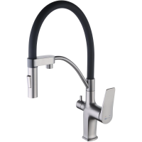 Смеситель для кухни Lemark Bronx LM3761GM Графит