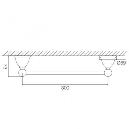 Полотенцедержатель Fima Carlo Frattini Style F6040/30CR