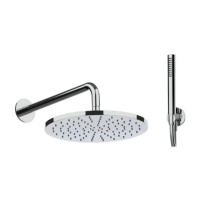 Душевой комплект Almar Shower KIT E221008.CR, верхний душ, ручной душ, шланг, шланговое подключение с держателем, хром
