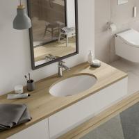 Раковина TOTO WU LW1506JUYW/F#W встраиваемая снизу, с переливом, без отв., 59×38×20.7см, белый
