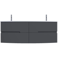 Тумба серый антрацит глянец 140 см Jacob Delafon Nona EB1891RU-442