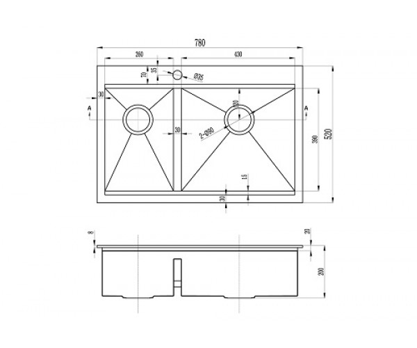 кухонная мойка zorg master r zm r-5278-r