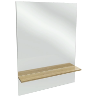 Зеркало с полкой розовой дерево 79x107,2 см Jacob Delafon Struktura EB1213-E13