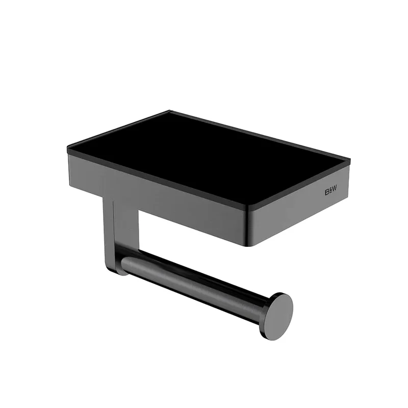 Держатель туалетной бумаги Black&White Gravity 9620GM оружейная сталь