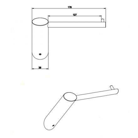 Держатель туалетной бумаги Gessi Ovale 25655#031