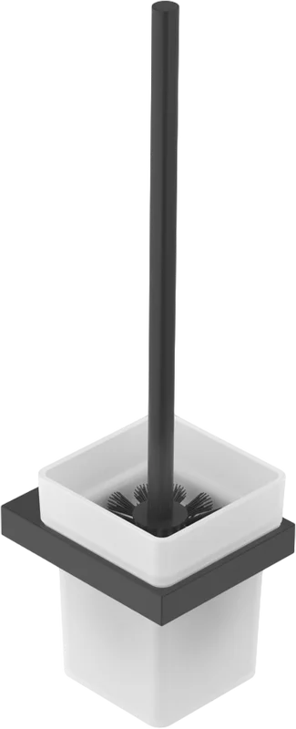 Ёршик для унитаза Cezares Slider SLIDER-TBS-V-NOP настенный, черный матовый