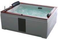 Акриловая ванна Gemy G9052 II B L гидромассажная, 186х151 см, левосторонняя, цвет белый