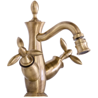 Смеситель Gattoni Timor 1835018V0br для биде, с донным клапаном, бронза