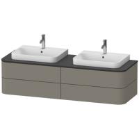 Duravit Happy D.2 Plus Тумба подвесная 408x1600x550мм 4 ящика, цвет: stone grey satin matt