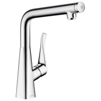 Смеситель для кухни Hansgrohe Metris Select M71 14883000, хром