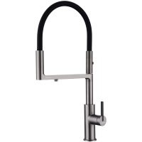 Смеситель для кухни с подключением к фильтру Paulmark Tornado To213402-B, беретта/ черный