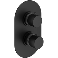 Термостат для ванны Plumberia Selection IXO XOT5040NO встраиваемый, черный матовый