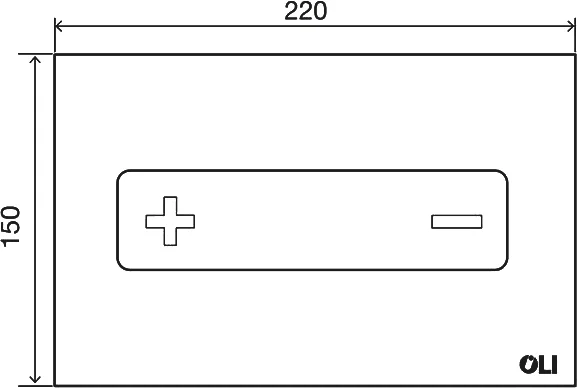 кнопка смыва для инсталляции oli oceania 054554 стекло, цвет белый