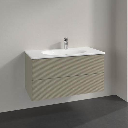 тумба под раковину 988х493 мм villeroy & boch antao l05100hk цвет stone grey matt lacquer