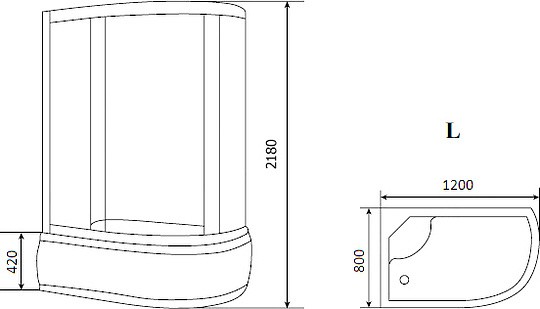 душевая кабина timo eco te-0720 l