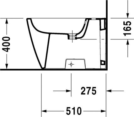 биде напольное duravit happy d.2 2259100000