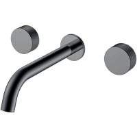 Смеситель для раковины Boheme Stick Touch 152-2-SGM.2 встраиваемый, графит глянец