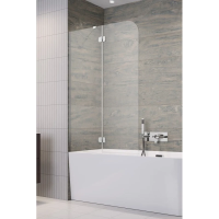 Шторка на ванну Radaway Torrenta PND 100L 12011202-101L профиль хром, стекло прозрачное