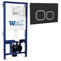 Инсталляция для унитаза WeltWasser WW INS Bamberg 525 BL с черной кнопкой смыва