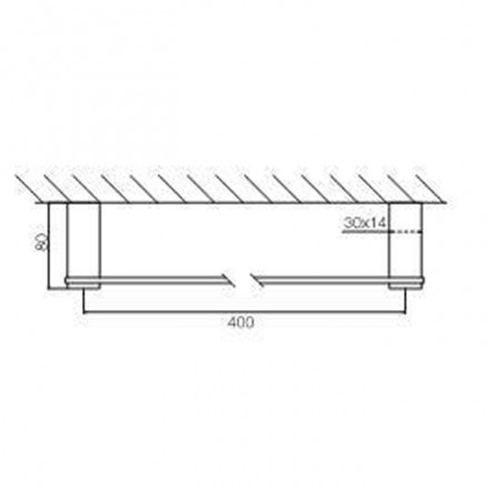 Полотенцедержатель Fima Carlo Frattini Quadra F6020/40CR