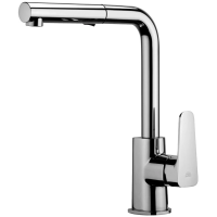 Смеситель Paffoni Sly SY285CR для кухни, выдвижной излив, хром глянцевый