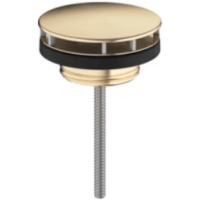 Донный клапан Hansgrohe 50001140 для раковины, универсальный, с фиксированной крышкой, шлифованная бронза