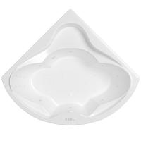 Акриловая ванна Whitecross Konsul 150x150 0110.150150.100.ULTRA.WH цвет Белый с гидромассажем форсунки Белые