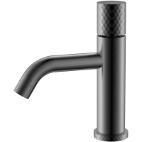 Смеситель для раковины Boheme Stick Diamond 121-GM графит матовый