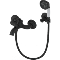 Смеситель для ванны Wonzon & Woghand Steam WW-88639008-MB с душевым гарнитуром, черный матовый