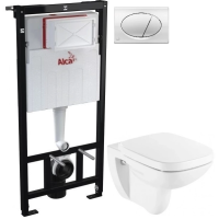 Комплект подвесной унитаз Roca Debba 346997000 + ZRU9302826 + система инсталляции AlcaPlast AM101/11203:1RUSSETM71