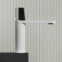 Antonio Lupi INDIGO Смеситель для раковины на 1 отверстие, излив 165 мм., ручка хром блестящий, цвет: белый матовый