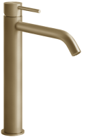 Смеситель Gessi Gessi316 - Flessa 54006#726 для раковины, на 1 отв., высокий h: 30.5 см, излив 15.5см, цвет warm bronze brushed pvd