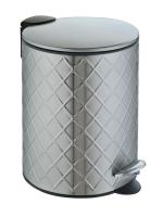 Мусорное ведро Weltwasser WW Galaxy MT 5L с педалью, хром матовый