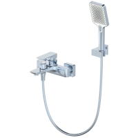 Смеситель для ванны Wonzon & Woghand Edge WW-88639003A-CR с душевым гарнитуром, хром