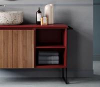 Тумба, Artceram, Relax, с открытыми полками, шгв 400*460*500, цвет-bordeaux matt