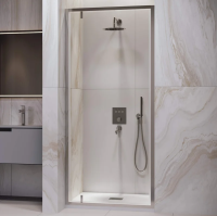Душевая дверь в нишу RGW Leipzig LE-102 70 см, профиль матовый хром, стекло прозрачное