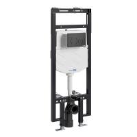 Система инсталляции для унитазов WasserKraft Dinkel 58TLT.010.ME.MB02 с панелю смыва, черный матовый