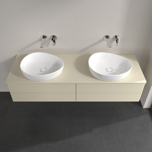 тумба под раковину 160х50 см villeroy & boch antao l28110hj цвет stone grey matt lacquer