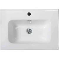 Раковина накладная/полувстраиваемая BelBagno BB700ETL, белая 710x460x170