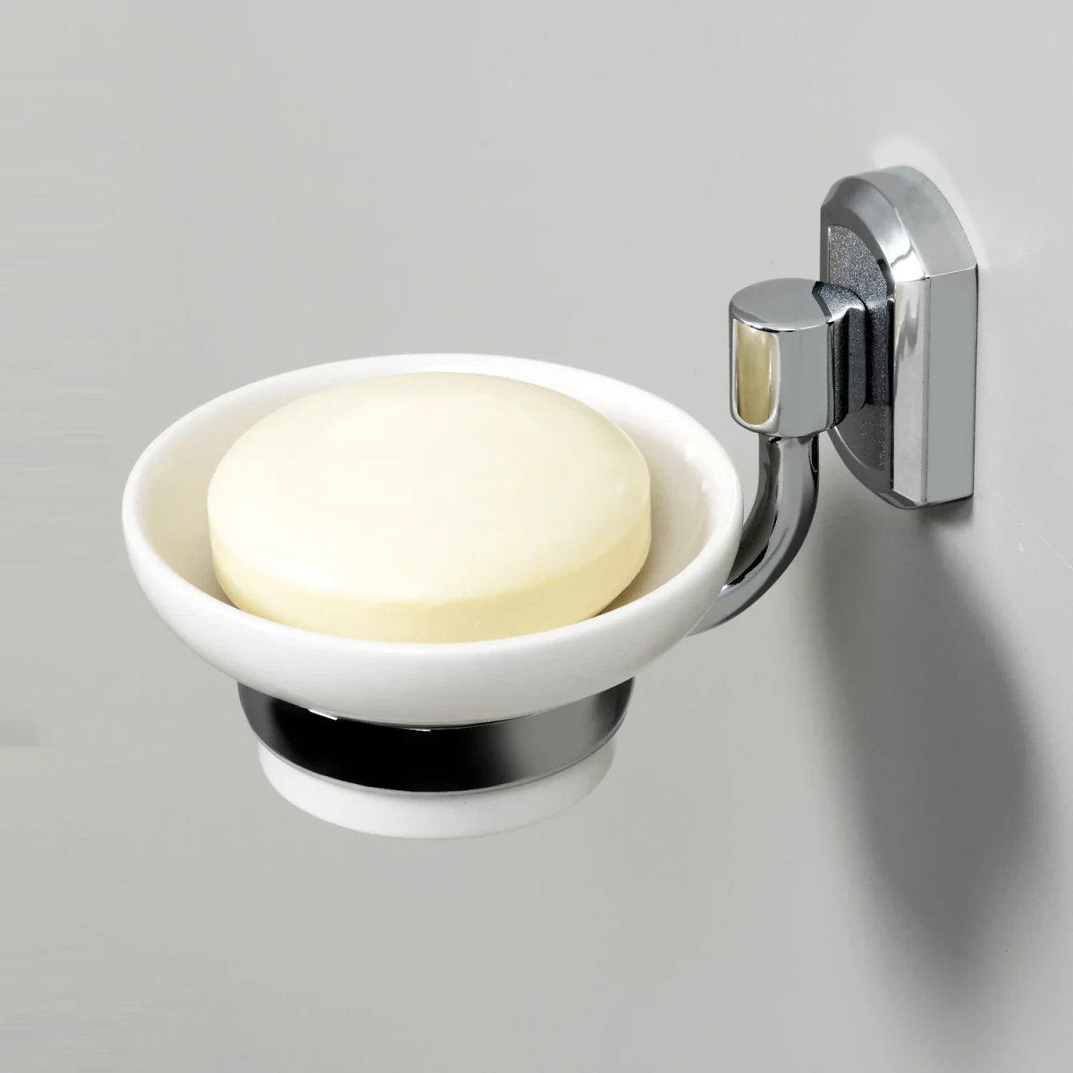 Мыльница WasserKRAFT K-24129 цвет хром | белый