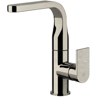 Смеситель Gessi Via Manzoni 47124#149 для раковины, без донного клапана, цвет Finox