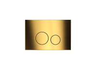 Кнопка смыва для инсталляции Aquatek KDI-0000038 нержавеющая сталь, цвет матовое титановое золото