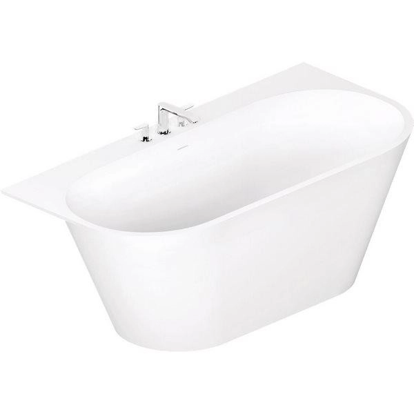 ванна из искусственного камня paa deco wall vadewas/00 166х81 см silkstone