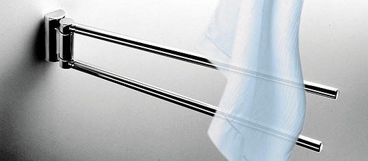 Полотенцедержатель 40 см Colombo Design Luna B0112 двойной, хром