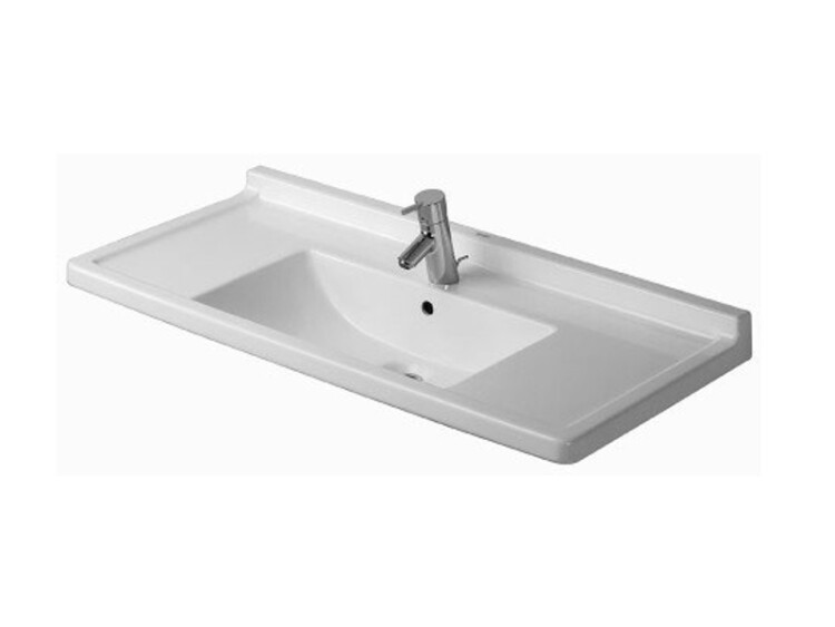 Раковина в ванную накладная/полувстраиваемая 105 см Duravit Starck 3 03041000001