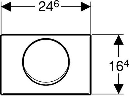 кнопка для инсталяции geberit delta 15 115.101.00.1