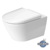 Унитаз Duravit D-Neo 25770900001 подвесной, безободковый, белый с покрытием WonderGliss
